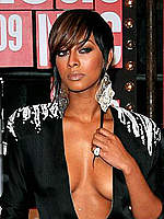 Keri Hilson cleavage and side of boob shots