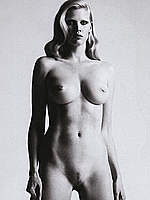 Lara Stone fully nude, shows boobs and pussy