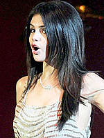 Selena Gomez performs on the stage in London