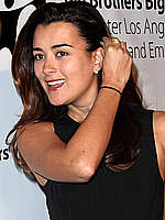 Cote de Pablo sexy posing at fashion show