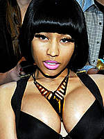 Nicki Minaj deep cleavage at MTV Movie Awards