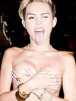 Miley Cyrus see through and topless photos