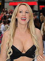 Rebecca Ferdinando deep cleavage at premiere