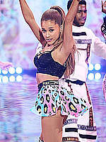 Ariana Grande performs at VS fashion show