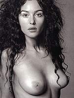 Monica Bellucci black&white sexy and nude scans