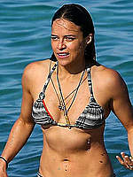 Michelle Rodriguez in bikini in Saint-Tropez