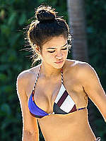 Cassie Ventura in bikini poolside in Miami
