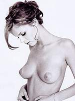 Eva Herzigova black-and-white nude pictures