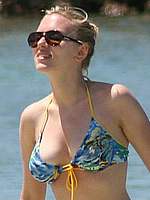 Scarlett Johansson in bikini at Jamaica beach