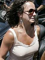 Britney Spears in tiny shorts and tight sexy top