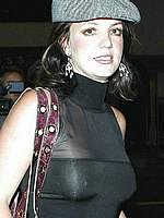 Britney Spears hard nipples and braless in pool