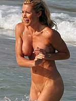 Nell McAndrew topless & fully nude beach pics
