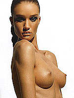 Rosie Huntington sexy & topless posing scans