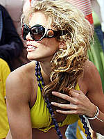 AnnaLynne McCord in bikini and tiny skirt