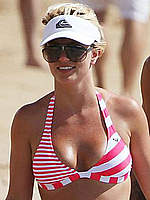 Britney Spears caught in bikini on the beach