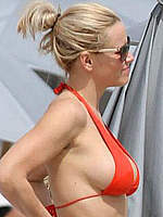 Jenny McCarthy cleavage and side of boob