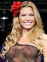 Sofia Zamolo in sexy bikinies catwalk shots