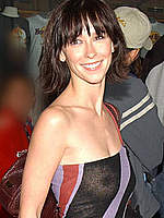 Jennifer Love Hewitt in jeans & see thru top