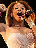 Alexis Jordan sexy performs on the stage