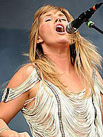Grace Potter shows some skin on the stage