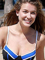 Nathalia Ramos sexy in bikini on the beach